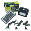 Kit Solar GDPlus GD-8080 portabil cu 3 becuri, Lanterna, USB