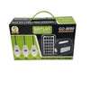 Kit Solar GDPlus GD-8080 portabil cu 3 becuri, Lanterna, USB