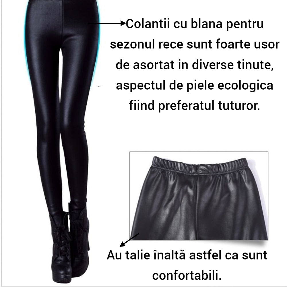 Colanti imblaniti din piele ecologica, foarte confortabili