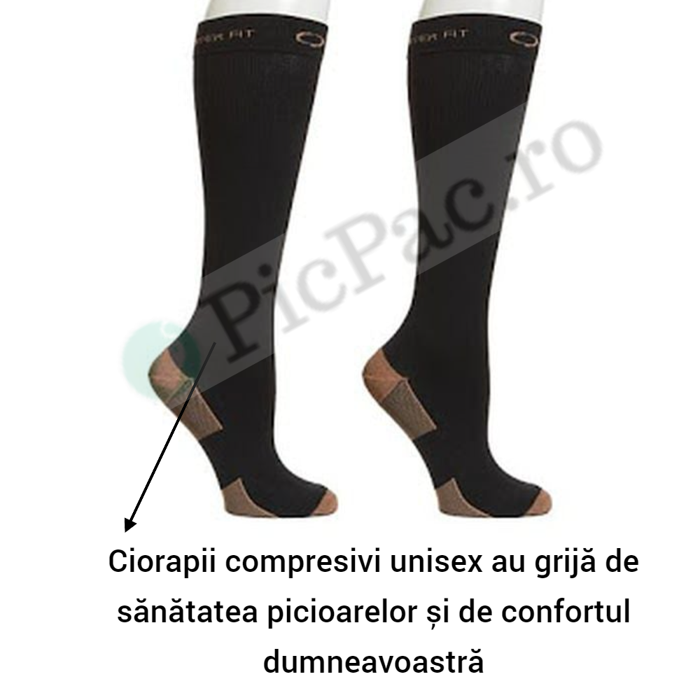 Lichidare de stoc. Ciorapi compresivi unisex, anti varice, anti oboseala